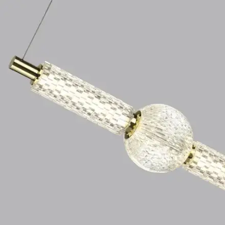 5008/28L L-VISION ODL24 571 золотой/металл/акрил Подвес LED 28W 4000K 2340лм CRYSTAL