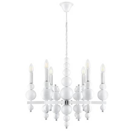 8260/6 MODERNI LN26 126 белый/хром, металл Люстра E14 6*40W 220V NANA