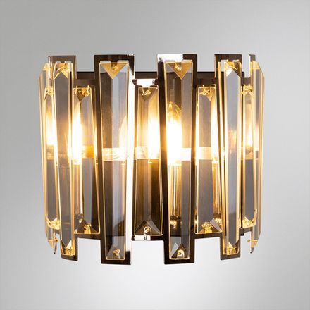 Настенный светильник Arte Lamp AMBER A1028AP-2BK, 2хE14