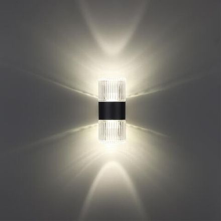 359292 STREET NT24 000 черный Светильник ландшафтный настенный IP65 LED 14W 4000K 175-265V ESTIMA