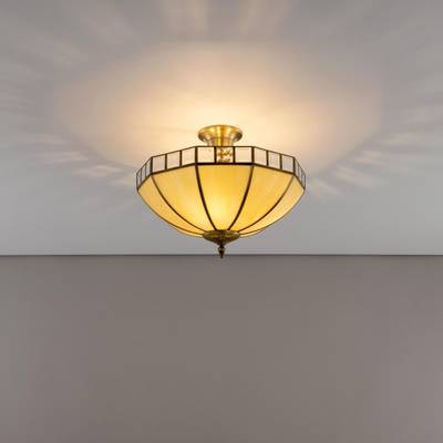 Citilux Шербург-1 CL440141 Люстра витражная потолочная Бронза