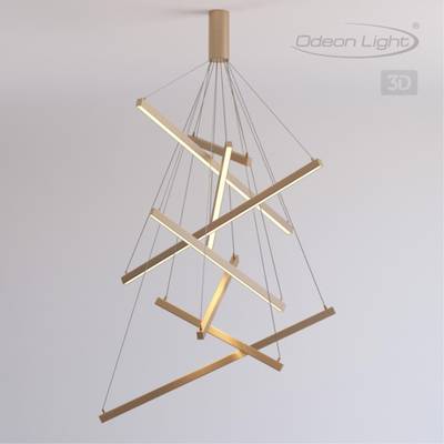 3860/96L L-VISION ODL19 325 золото Подвесной светильник LED 96W 5190Лм 3000К 220V COMETA