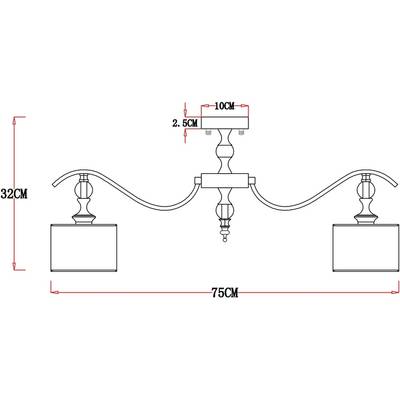 Потолочная люстра Arte Lamp IBIZA A4038PL-8CC, 8хE14