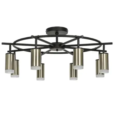 LR7183180 Люстра RULLO 8х50W GU10 ЧЕРНЫЙ/БРОНЗА (571718+214431-8+202430-8)