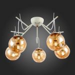 SLE110202-05 Люстра подвесная Белый/Янтарный E14 5*40W