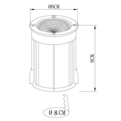 Тротуарный светильник Arte Lamp PIAZZA A6205IN-1SS, 1хLED