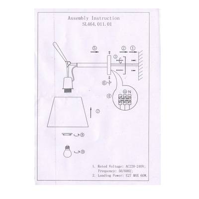SL464.011.01 Бра ST-Luce Хром/Белый E27 1*60W (из 2-х коробок)