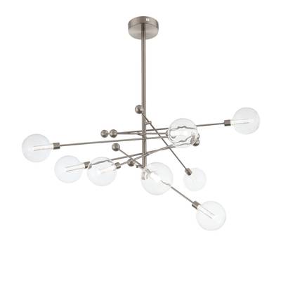 SL377.342.08 Люстра потолочная ST-Luce Никель/Прозрачный LED 8*4,5W 4000K