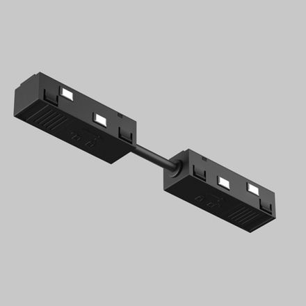 Коннектор питания прямой гибкий 5см Exility черный, TRA034CPC-42B-5-1. TM Maytoni