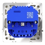 VLS040404 Розетка встраиваемая VOLTUM S70 с заземлением и защитными шторками, 16А, с USB, A+A, (шелк). (ТМ Maytoni)