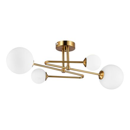 SLE2211-302-04 Люстра потолочная Латунь/Белый G9 4*5W