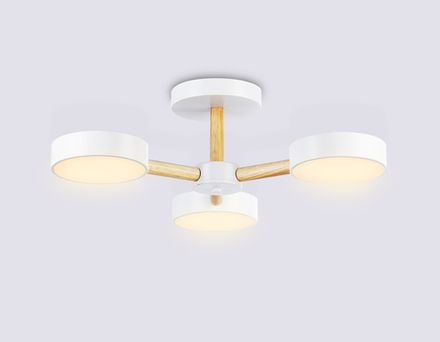 Подвесной светодиодный светильник FL4821/3 WH белый 3000K-6400K 40W D580*160 (ПДУ ИК)