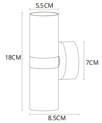 Декоративная подсветка Arte Lamp RAN A3143AP-2PB, 2хGU10