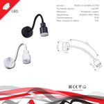 86202-9.2-001MN LED5W BK светильник точ.