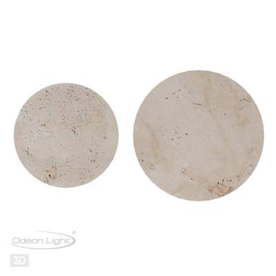 6625/8WL HIGHTECH ODL24 225 бежевый/металл/травертин Настенный светильник IP20 LED 12W 3000K 220V TRAVERTINO