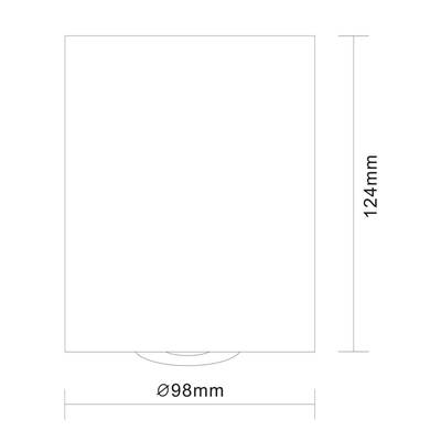 ST108.417.01 Светильник потолочный Мат. черный GU10 1*50W  D98xH124 220V Без ламп
