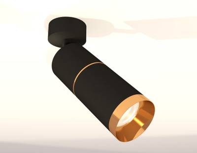 Комплект поворотного светильника XM6313012 SBK/PYG черный песок/золото желтое полированное MR16 GU5.3 (A2210, C6302, A2062, C6313, N6134)