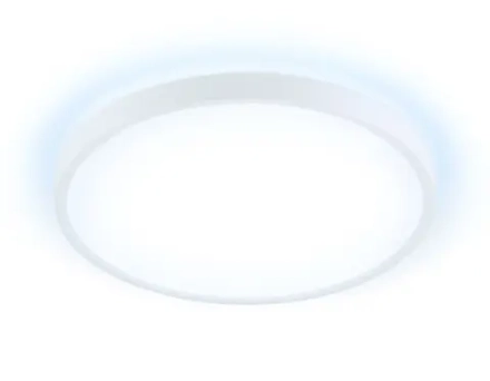 Потолочный светодиодный светильник FZ3001 WH белый IP44 24W+10W 6400+6400К D290*40 (Без ПДУ)