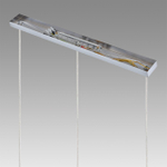 8102/3A COMFI LN26 408 хром/прозрачный металл/металл Подвес Е14 3*40W 220V ISHA