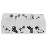 Коробка для белья PSB-02/6-P, 6 ячеек, пластик, с принтом, 30*15*7см (Минимальная отгрузка 10 шт)