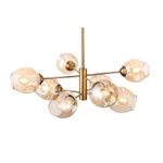 SL1500.203.08 Светильник подвесной ST-Luce Золотистый/Янтарный E14 8*40W