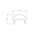 Экран с линзой SATIN-10-90 для PDS, MIC (Arlight, Пластик)
