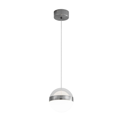 5037/12L L-VISION ODL24 511 никель/прозрачн/молочный/металл/акрил Подвес LED 12W 4000K 600лм RONI