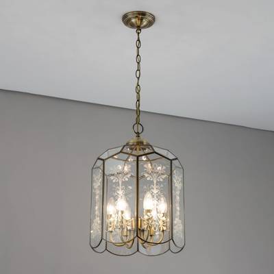 Citilux Витра-2 CL442260 Люстра подвесная витражная Бронза
