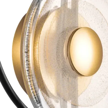 609622 Бра ERICA 5W LED 110LM G ЧЕРНЫЙ/ЗОЛОТО 3000K Lightstar