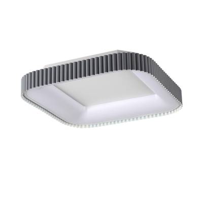 7769/56L AVRA LED SN Светильник металл/белый/серый LED 56Вт+14Вт 3000-6000K 500х500 IP43 пульт ДУ+подсветка SHARMEL