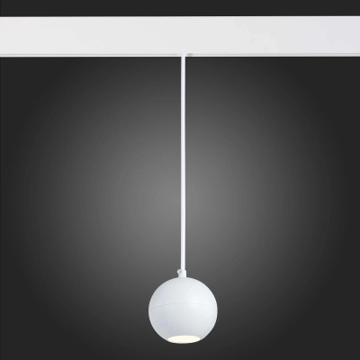 ST354.543.12 Магнитный трековый светильник подвесной белый LED 1*12W 4000K 750Lm Ra>80 36° IP20 D100xH92 48V
