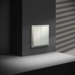 VLS020705 Выключатель встраиваемый VOLTUM S70 для жалюзи 10А, (сталь). (ТМ Maytoni)