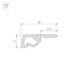 Профиль STRETCH-CEIL-TEXTILE-2600 (Arlight, Пластик)