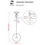 SL1133.223.01 Светильник подвесной ST-Luce Латунь/Прозрачный LED 1*14W 3000K