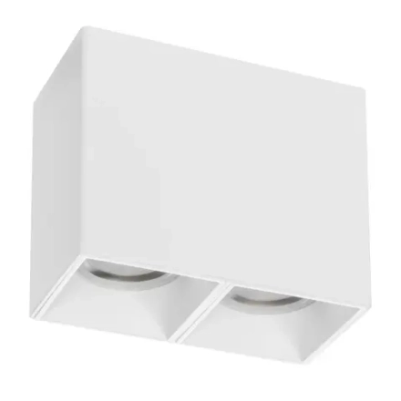 213366 Рамка (светильник) PVC д/LED-модулей 941хх и LED-ламп D50мм RULLO 2x QUAD БЕЛЫЙ