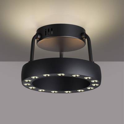 359398 OVER NT24 278 черный Светильник накладной светодиодный IP20 LED 12W вниз/5W вверх 220V 1360Лм 3000K TURN