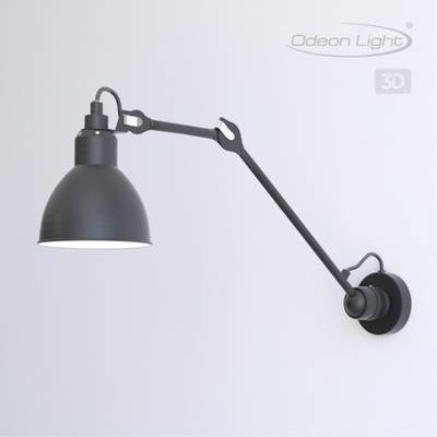 4125/1WD MODERN ODL19 681 черный Бра на кронштейне Е14 1*40W ARTA