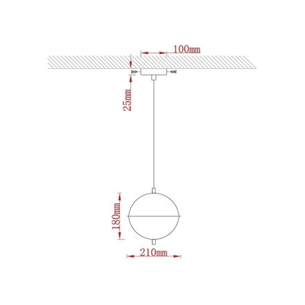Подвесной светильник Arte Lamp ANDROMEDA A2089SP-5GO, 1хLED