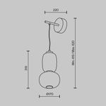 Настенный светильник (бра) Pattern 3000К 18Вт, MOD267WL-L18CH3K. TM Maytoni