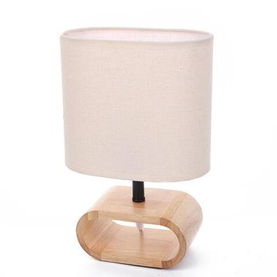 8199/1T COUNTY LN26 511 бежевый, дерево/текстиль Настольная лампа E27 1*60W 220V MADERANA