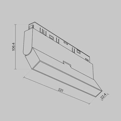 Трековый светильник Базис / Basis Exility 2700-6000K 12Вт 120° Dim Dali2, TR036-4-12WTW-DD2-W. TM Maytoni