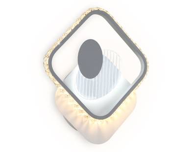 Настенный светодиодный светильник с выключателем FA266 WH/GR белый/серый LED 3000K+6400K 16W 310*270*50