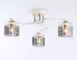 Светильник потолочный TR303217/3 WH/CH/SM белый/хром/дымчатый E27*3 max 60W D540*250