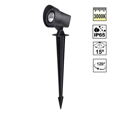 359218 STREET NT23 400 черный Светильник ландшафтный светодиодный грунтовой IP65 LED 13W 110-240V 1040Лм 3000К LANDSCAPE