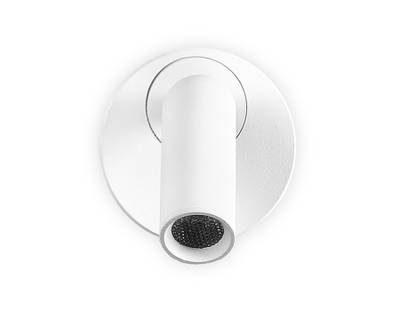 Настенный поворотный светодиодный светильник с выключателем FW280 SWH белый песок LED 4200K 3W 70*70*65