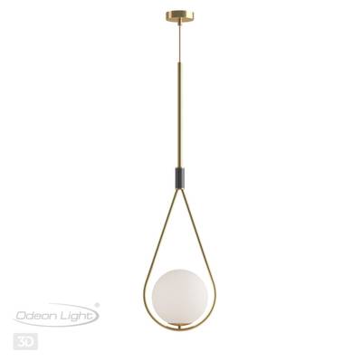 4810/1A PENDANT ODL21 493 золтой/черный/белый Подвес E14 1*40W FLARI