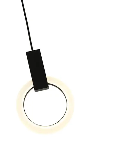 08430-20,19 Подвес Азалия черный d20 h300 Led 9W (4000K) (корпус w20*32)