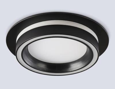 Светильник встраиваемый TU5210 BK черный IP20 GX70 D150*52