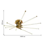 Потолочная люстра Vigas 4469-5C, LED*65W, 8840LM, 4000K. ТМ F-Promo