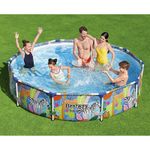 Бассейн каркасный круглый 305*66 см, 4062 л, Steel Pro 56985 Bestway